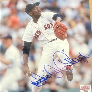 Dennis “Oil Can” Boyd Autographed Boston Red Sox 8x10